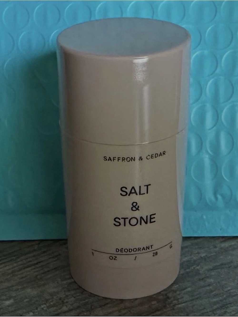 Salt & Stone Saffron & Cedar Deodorant Stick — Beige
